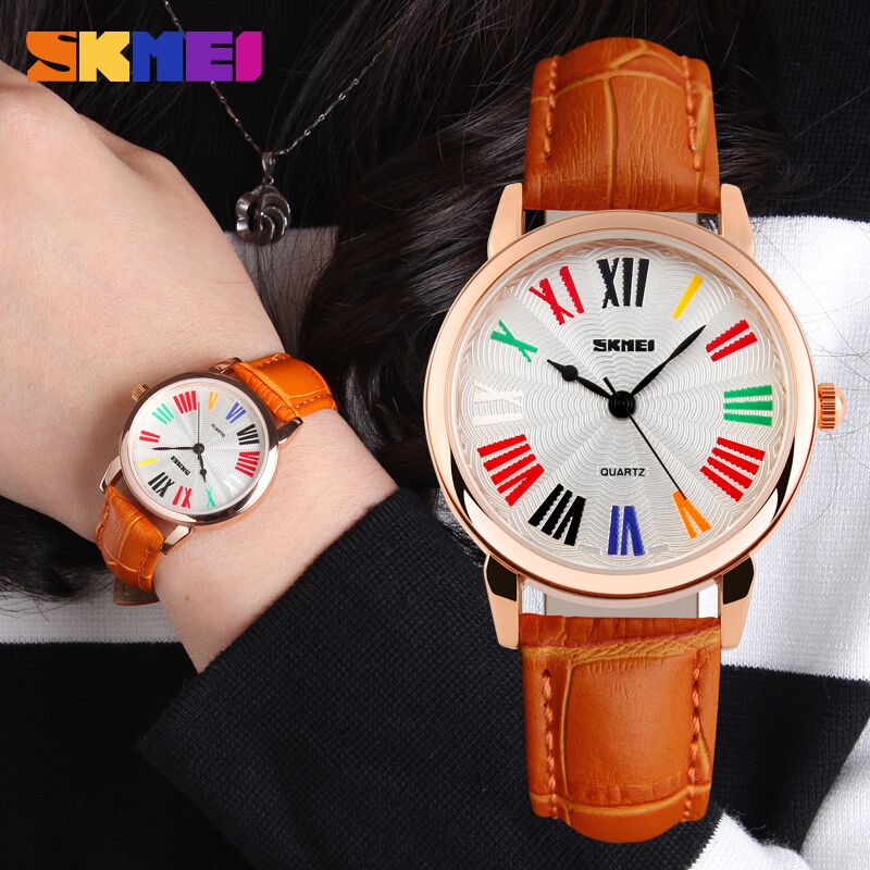 skmei fashion casual leather water resistant 30m 1084cl skmei fashion casual leather water resistant 30m 1084cl