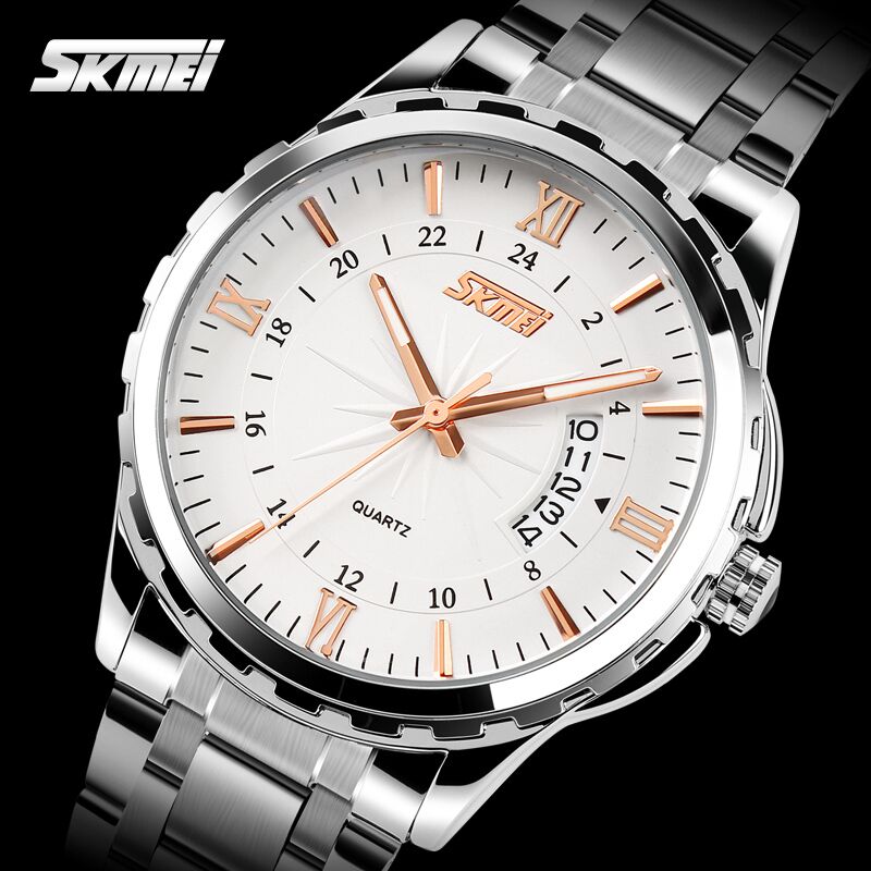 skmei rose gold watch