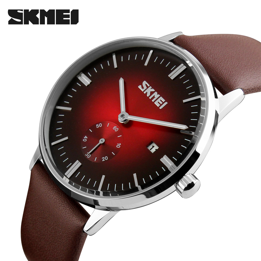 SKMEI Jam Tangan Analog Pria - 9083CL - Black/Red 