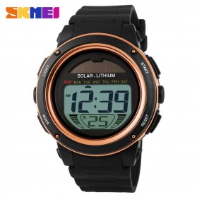 SKMEI Jam Tangan Tenaga Solar Pria - DG1096 - Black Gold - 2