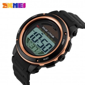 SKMEI Jam Tangan Tenaga Solar Pria - DG1096 - Black Gold - 3