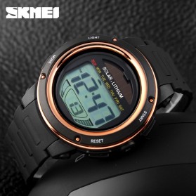 SKMEI Jam Tangan Tenaga Solar Pria - DG1096 - Black Gold - 4