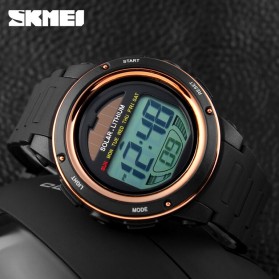 SKMEI Jam Tangan Tenaga Solar Pria - DG1096 - Black Gold - 5