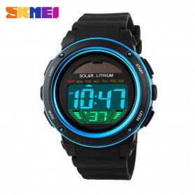 SKMEI Jam Tangan Tenaga Solar Pria - DG1096 - Black/Blue - 1