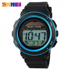 SKMEI Jam Tangan Tenaga Solar Pria - DG1096 - Black/Blue - 2