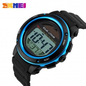 SKMEI Jam Tangan Tenaga Solar Pria - DG1096 - Black/Blue - 3