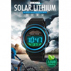 SKMEI Jam Tangan Tenaga Solar Pria - DG1096 - Black/Blue - 6