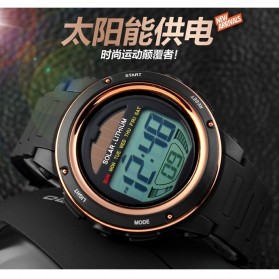 SKMEI Jam Tangan Tenaga Solar Pria - DG1096 - Black/Blue - 7