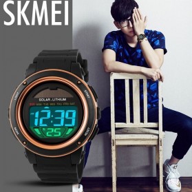 SKMEI Jam Tangan Tenaga Solar Pria - DG1096 - Black/Blue - 9