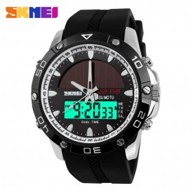 SKMEI Jam Tangan Analog Digital Pria - AD1064E - Silver - 2
