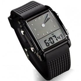 SKMEI Jam Tangan Trendy Digital Analog Pria - 0814G - Black/Silver - 1