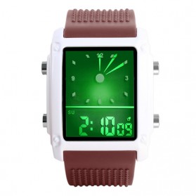 SKMEI Jam Tangan Trendy Digital Analog Pria - 0814G - Coffee - 1