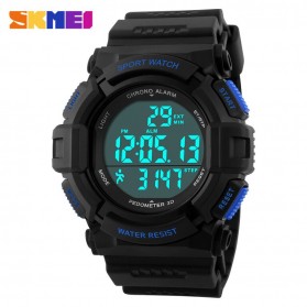 SKMEI Jam Tangan Digital Pria - DG1116S - Black/Blue - 2