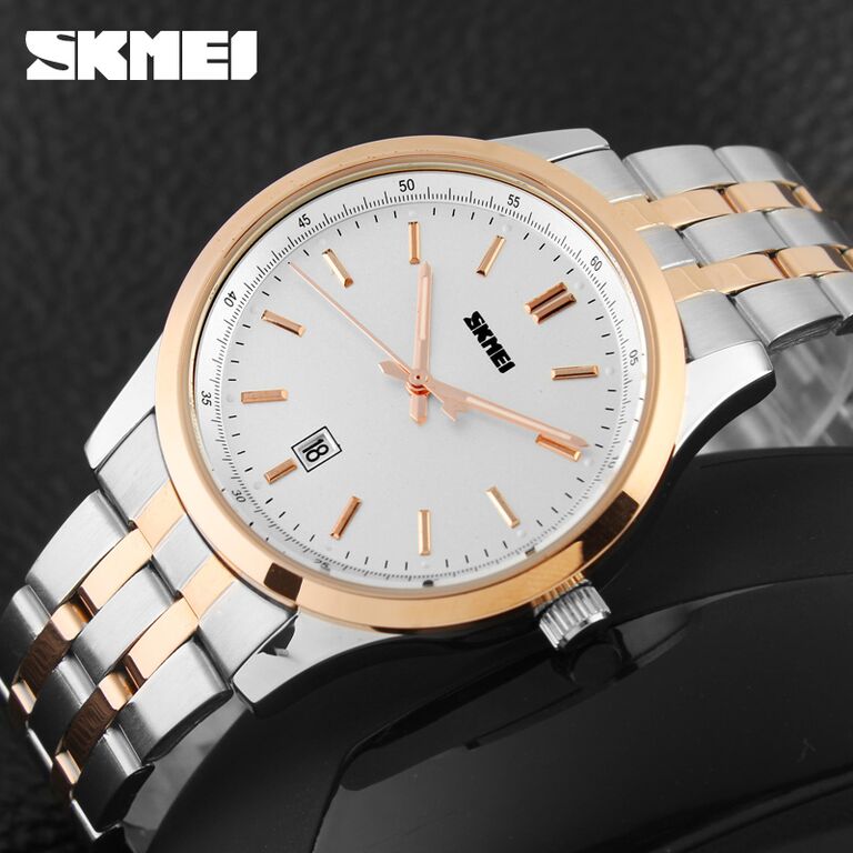 skmei jam tangan analog pria 1125cs gold skmei jam tangan analog pria 1125cs gold