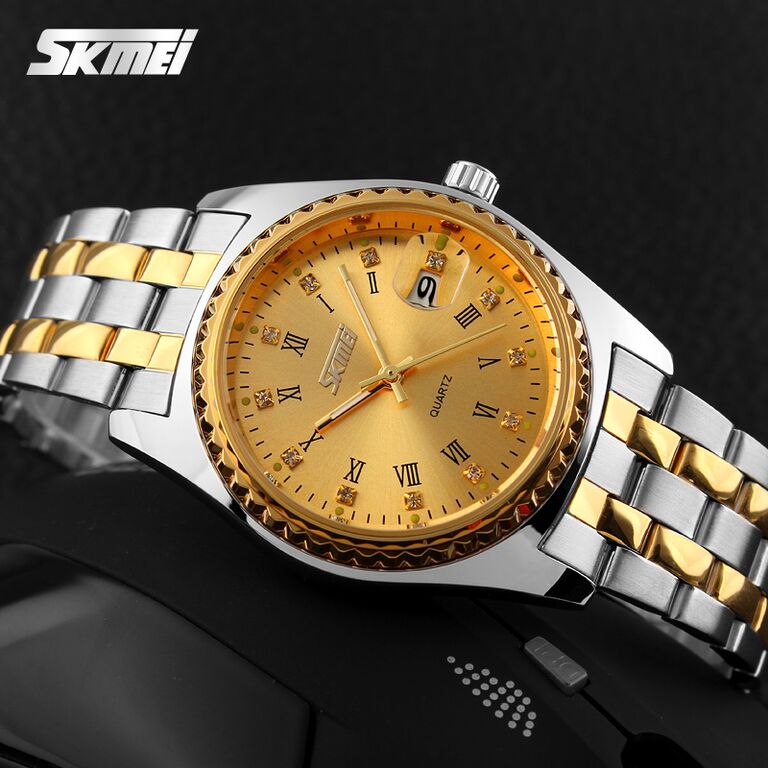 skmei casual stainless water resistant 30m 9098cs golden jakartanotebook skmei casual stainless water resistant 30m 9098cs golden jakartanotebook