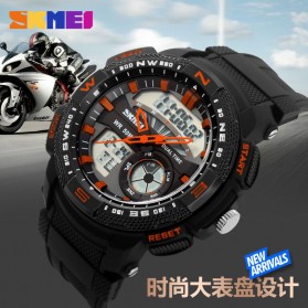 SKMEI Casio Men Sport LED Watch Water Resistant 50m - AD1109 - Black/Orange - 8