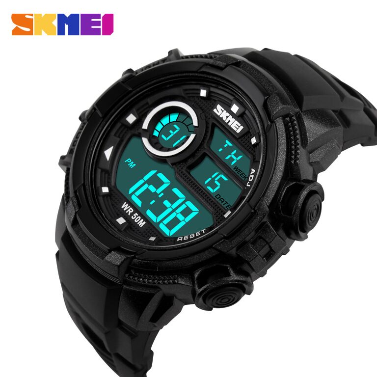 ... SKMEI Jam Tangan Sporty Digital Pria - DG1113 - Black White - 3 ...