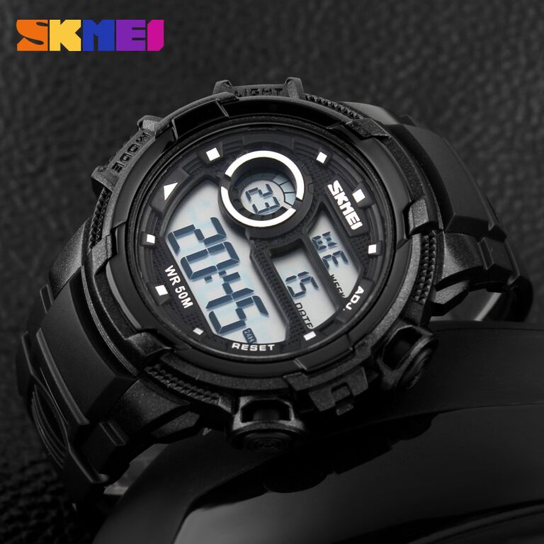 ... SKMEI Jam Tangan Sporty Digital Pria - DG1113 - Black White - 6 ...