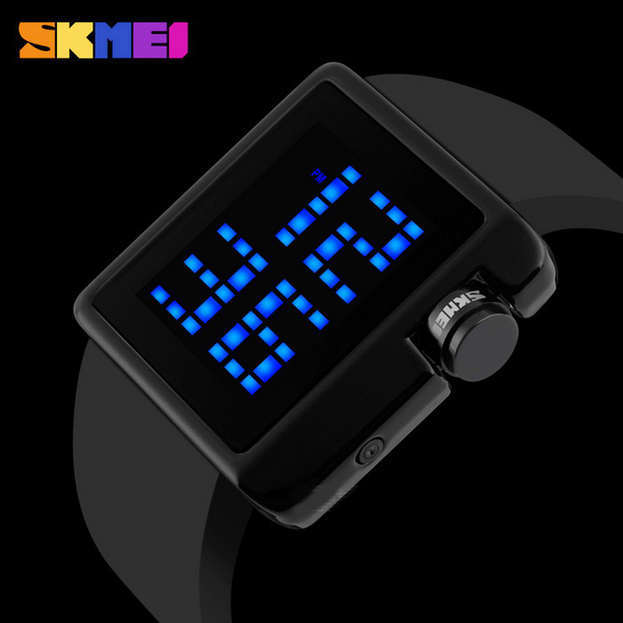 SKMEI Jam Tangan LED - 1145 - Black - JakartaNotebook.com
