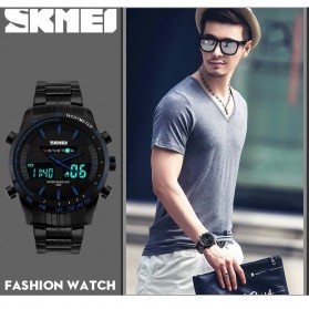 SKMEI Jam Tangan Analog Digital Pria - AD1131 - Black - 3