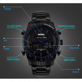 SKMEI Jam Tangan Analog Digital Pria - AD1131 - Black - 5
