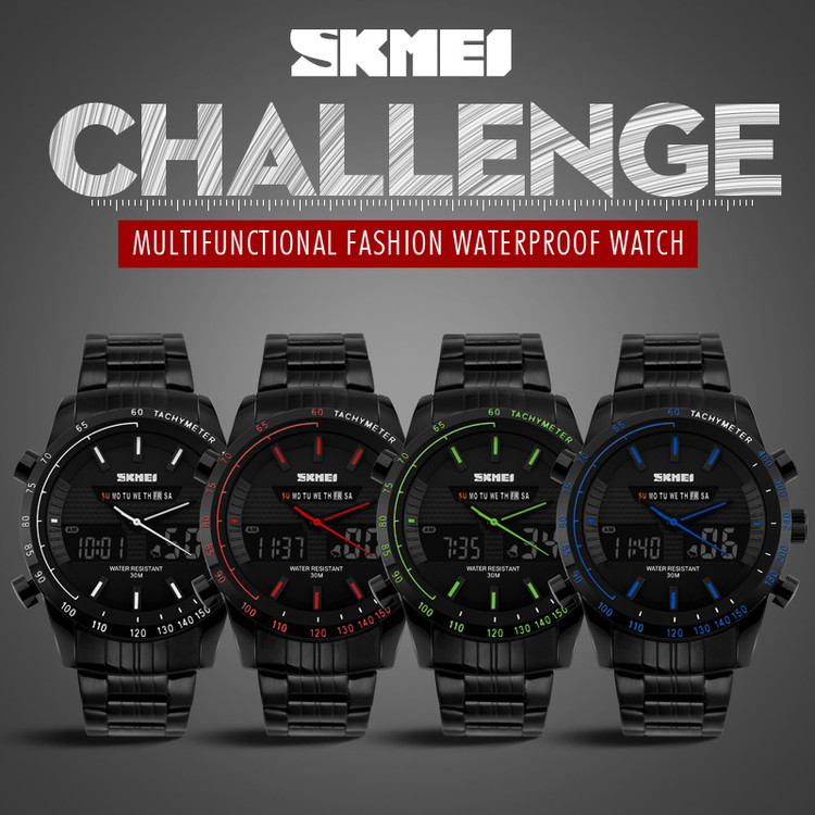 skmei jam tangan analog digital pria ad1131 green skmei jam tangan analog digital pria ad1131 green