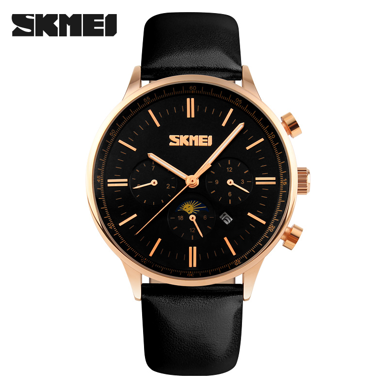 skmei jam tangan kasual pria 9117cl black gold skmei jam tangan kasual pria 9117cl black gold