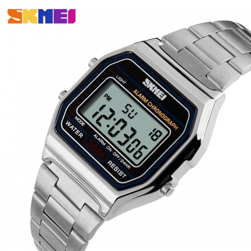 skmei jam tangan digital pria dg1123 silver skmei jam tangan digital pria dg1123 silver