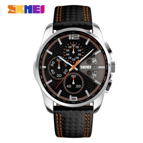 SKMEI Jam Tangan Analog Pria - 9106 - Orange - 1