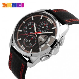 SKMEI Jam Tangan Analog Pria - 9106 - Red - 2