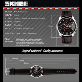 SKMEI Jam Tangan Analog Pria - 9106 - Red - 7