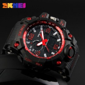 SKMEI Jam Tangan Analog Digital Pria - AD1155 - Black/Red - 3