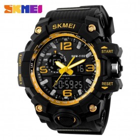 SKMEI Jam Tangan Analog Digital Pria - AD1155 - Black Gold - 1