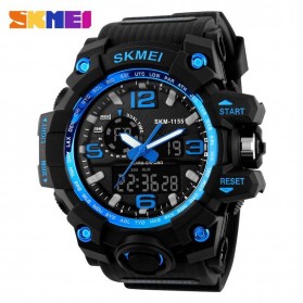SKMEI Jam Tangan Analog Digital Pria - AD1155 - Black/Blue - 1