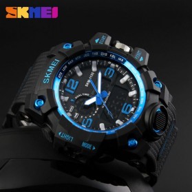 SKMEI Jam Tangan Analog Digital Pria - AD1155 - Black/Blue - 3