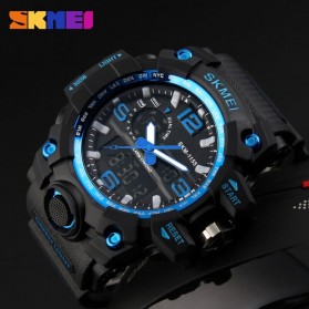 SKMEI Jam Tangan Analog Digital Pria - AD1155 - Black/Blue - 4