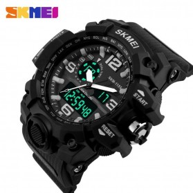 SKMEI Jam Tangan Analog Digital Pria - AD1155 - Black White - 2