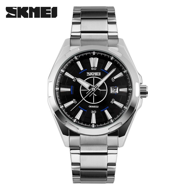 SKMEI Jam Tangan Analog - 9118CS - Silver Black