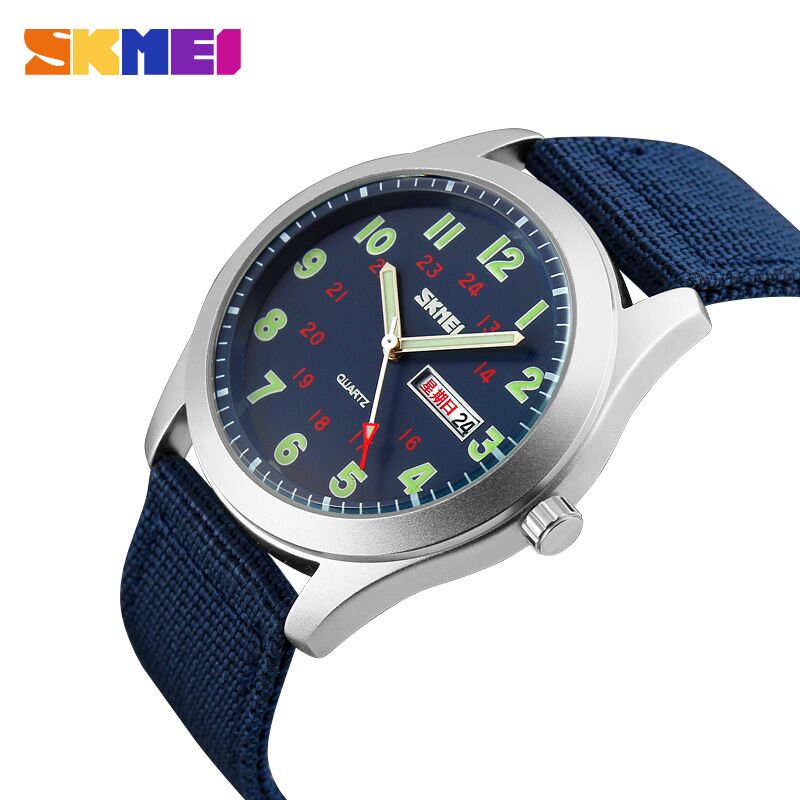skmei jam tangan analog pria 9112c blue skmei jam tangan analog pria 9112c blue