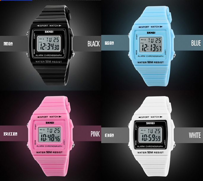 skmei silicone watch