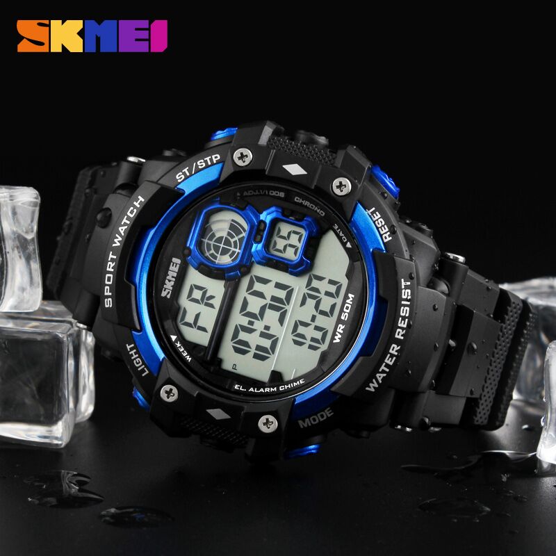 skmei jam tangan digital pria dg1118 black white skmei jam tangan digital pria dg1118 black white