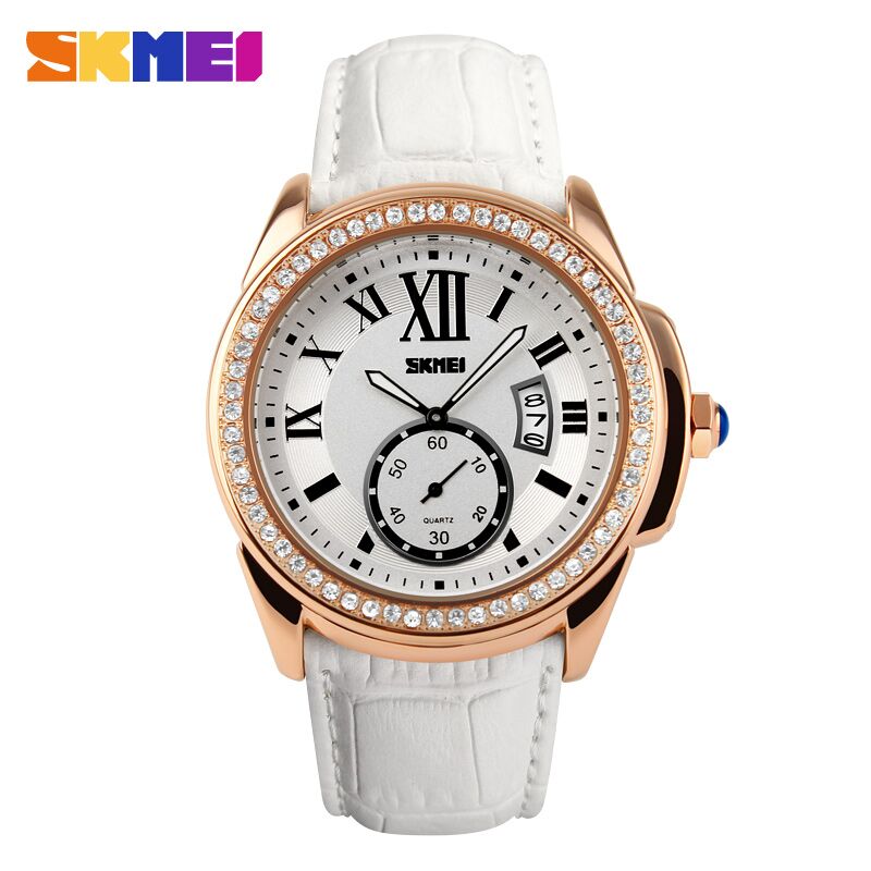 SKMEI Jam Tangan Analog Wanita - 1147CL - White/Gold