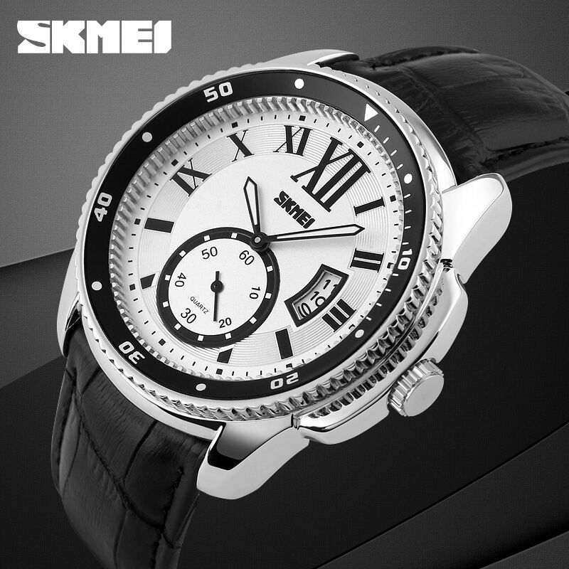 SKMEI Jam Tangan Analog Pria - 1135CL - Silver Black