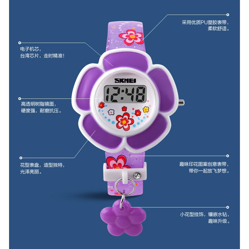 SKMEI Jam Tangan Anak - DG1144 - Purple - JakartaNotebook.com