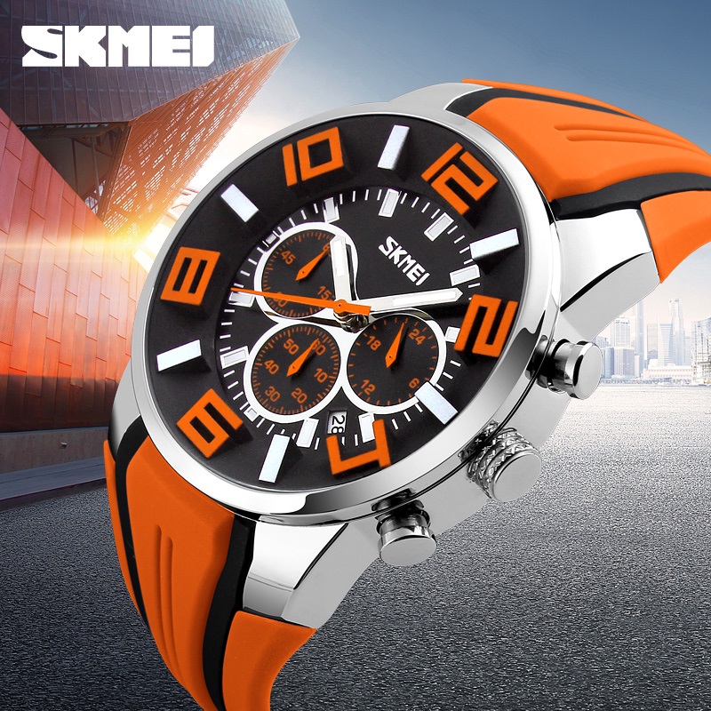 skmei jam tangan analog pria 9128 green skmei jam tangan analog pria 9128 green
