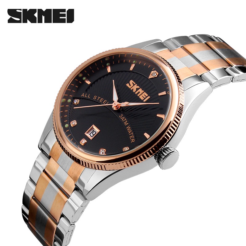 skmei jam tangan analog pria 9123cs black skmei jam tangan analog pria 9123cs black