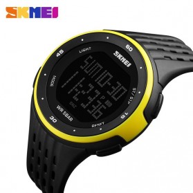 SKMEI Jam Tangan Digital Pria - DG1219 - Black/Yellow - 3