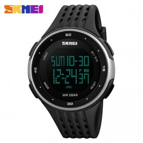 SKMEI Jam Tangan Digital Pria - DG1219 - Black/Silver - 2