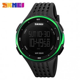 SKMEI Jam Tangan Digital Pria - DG1219 - Black/Green - 1