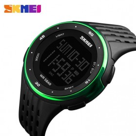 SKMEI Jam Tangan Digital Pria - DG1219 - Black/Green - 3